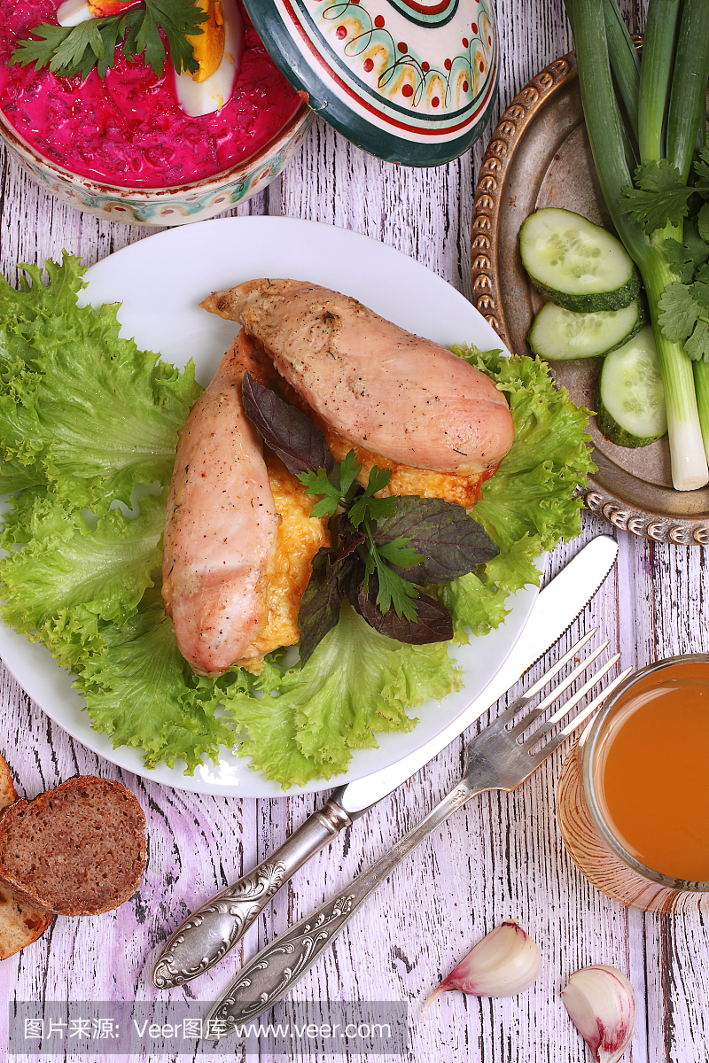 鸡胸肉用奶酪烤