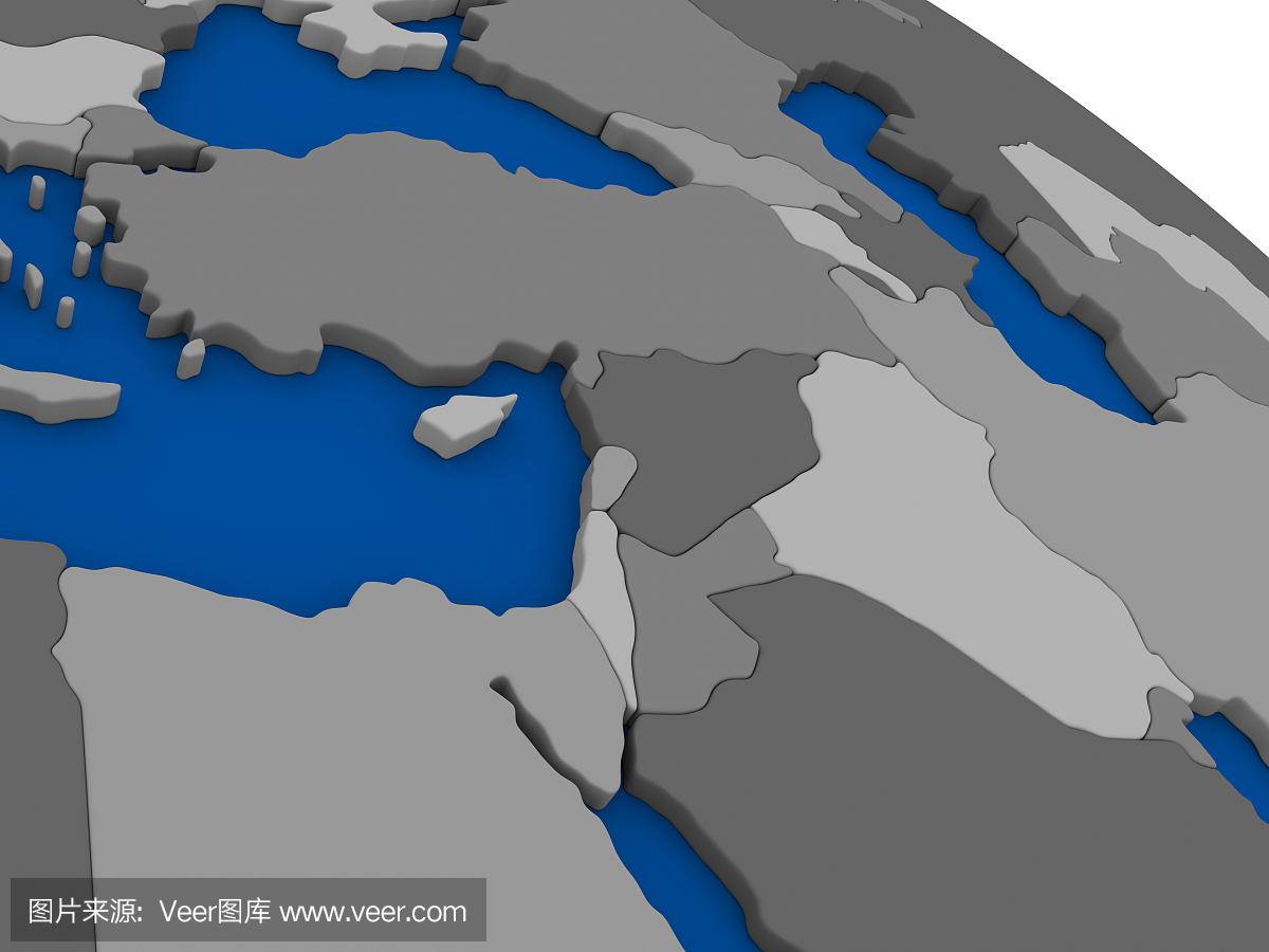 中东政治地图