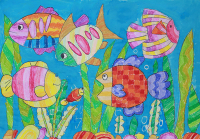 卡通海底世界水彩画_图片搜索-15kb