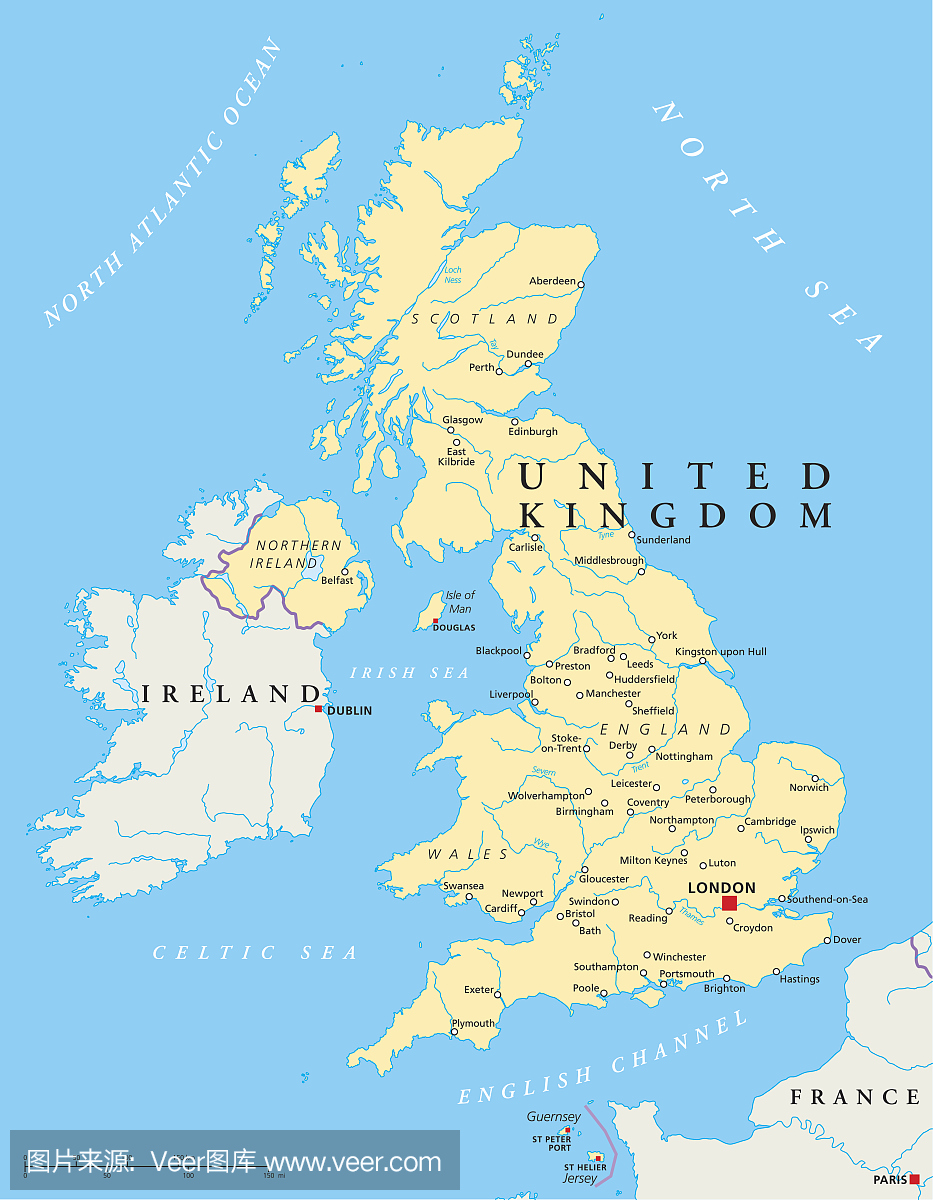 英国政治地图