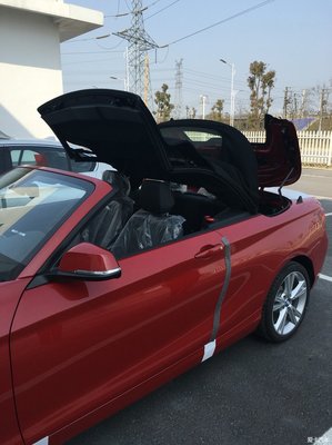 敞篷梦BMW218敞篷墨尔本红定制车型提车记 敞篷梦BMW218敞篷墨尔本红定制车型提车记