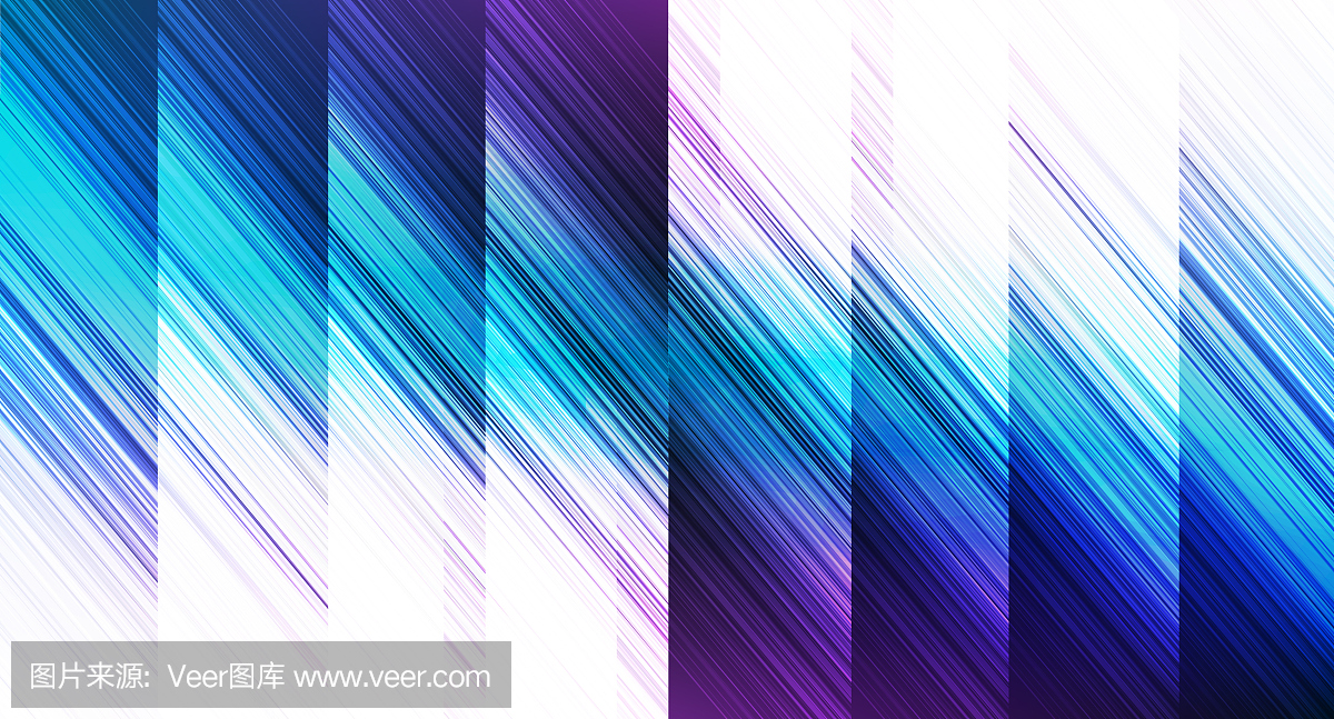Modern Light Blue and Violet Overlap dimensio