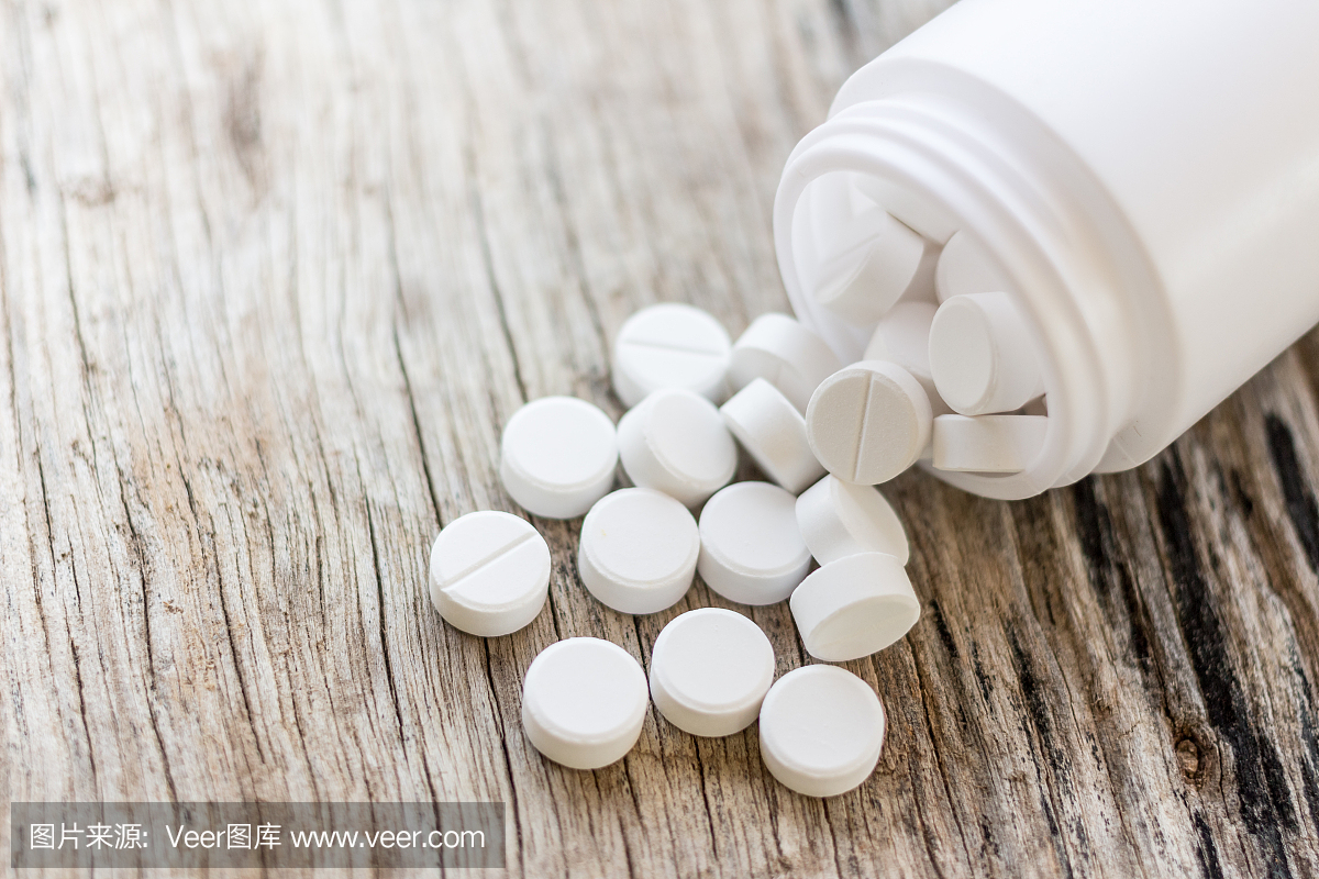 口服药,扑热息痛,白色药丸。