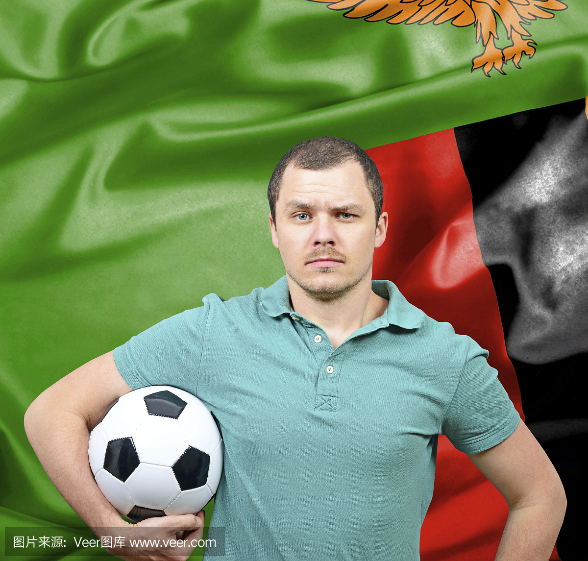 赞比亚的骄傲的足球迷