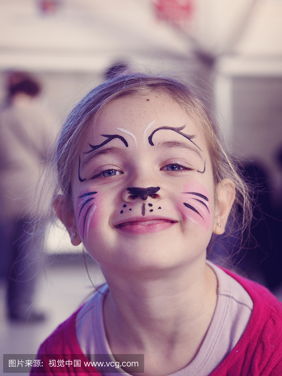 画脸,油彩,脸彩,化妆艺术