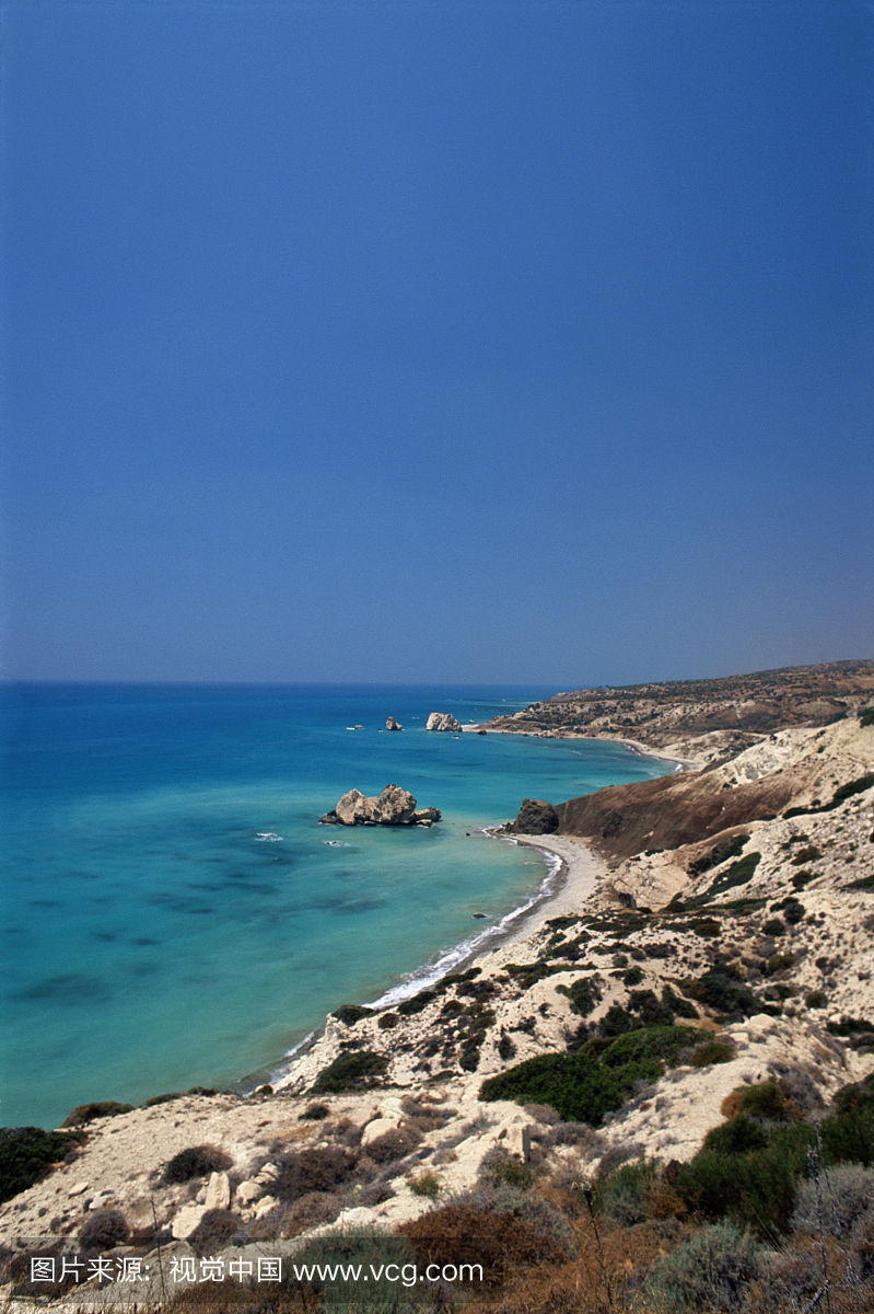 塞浦路斯,利马索尔,海岸线和地中海