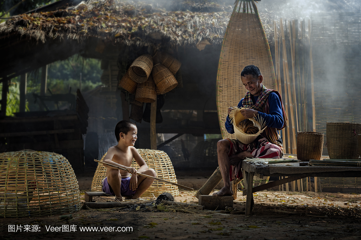 小学,肖像,泰国,人种