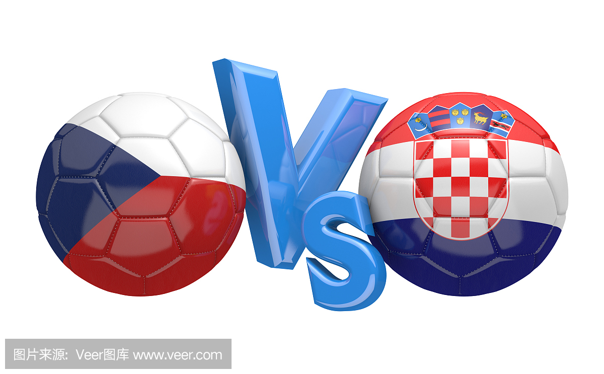 捷克共和国和克罗地亚国家队的足球比赛