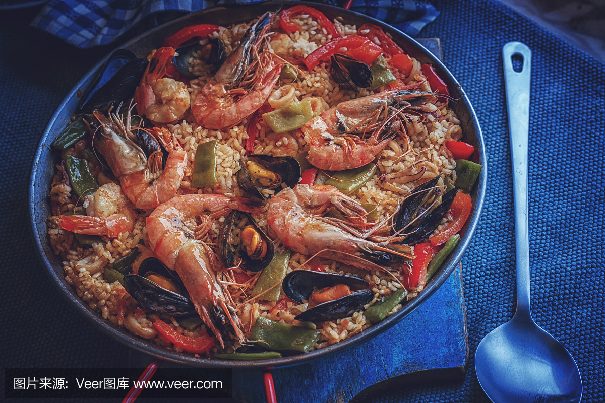 西班牙海鲜饭,海鲜饭,海鲜焗饭,平锅菜饭