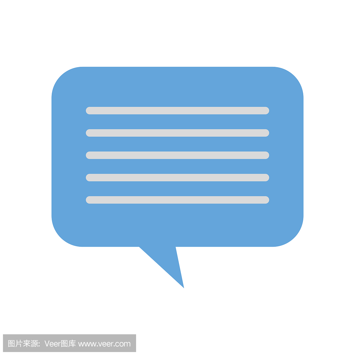 speech bubble message chat dialog media