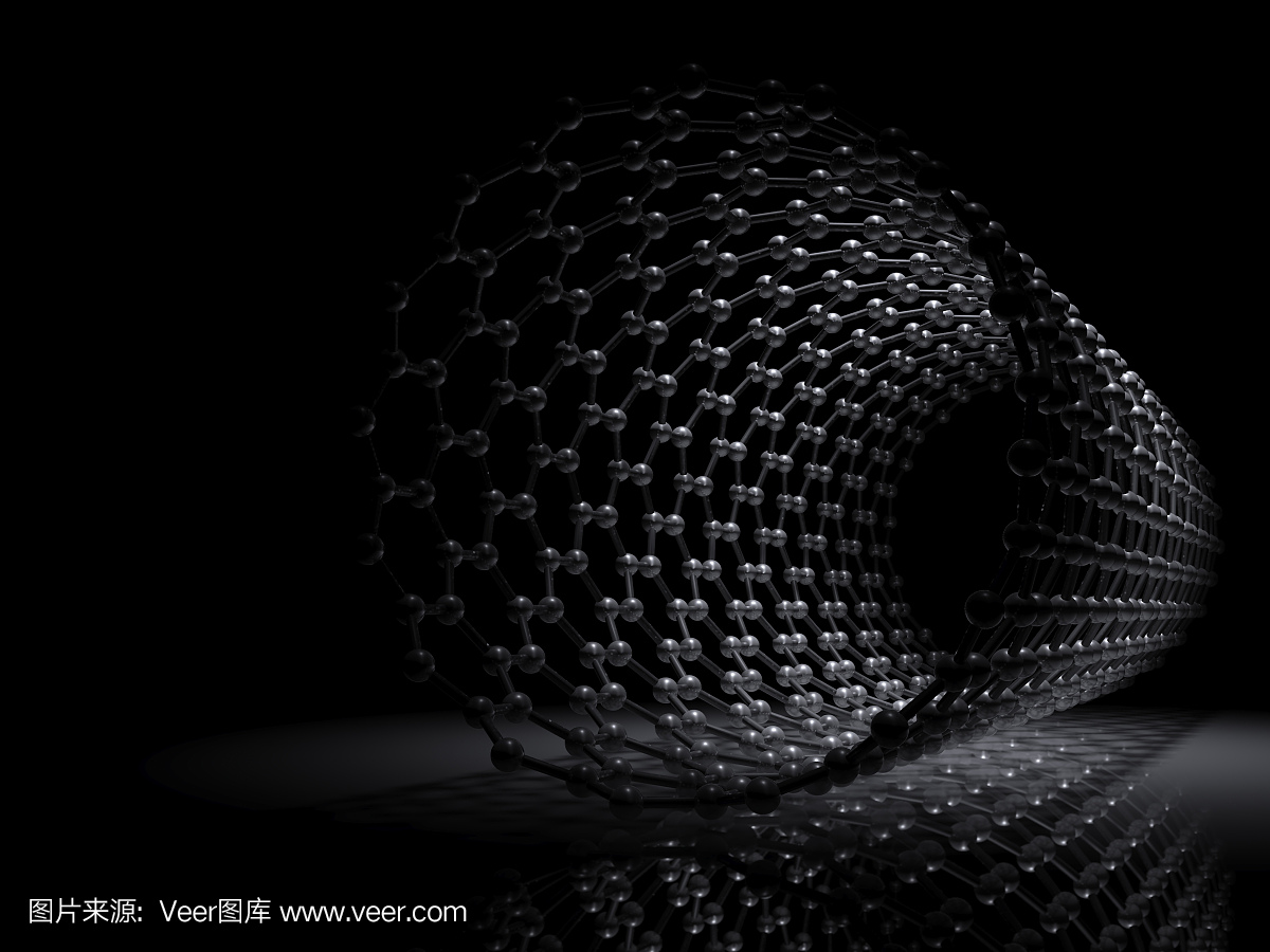 Carbon nanotubes 3d scheme