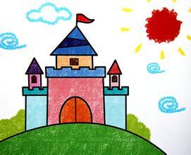 儿童画彩铅城堡图片_儿童画彩铅城堡图片图片大全