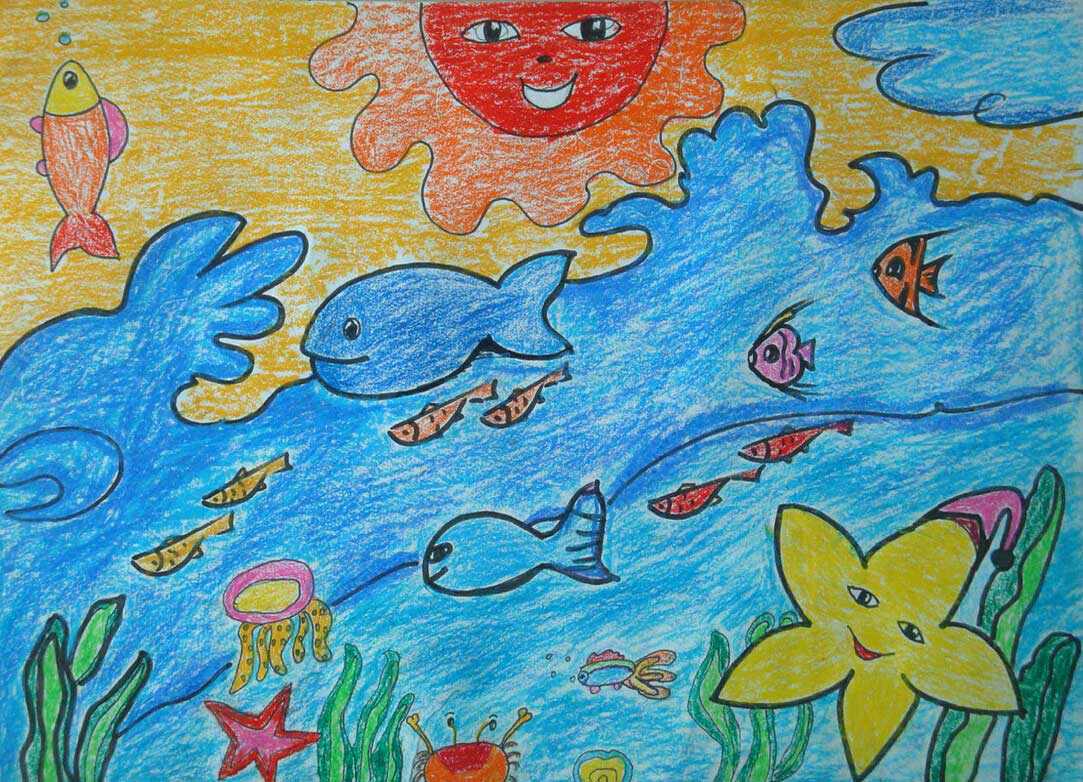 卡通海底世界简笔画图片 最后更新:2019-02-15 儿童美丽的海洋世界简图片