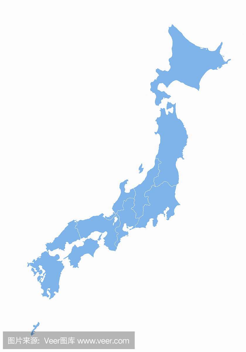 日本群岛地图