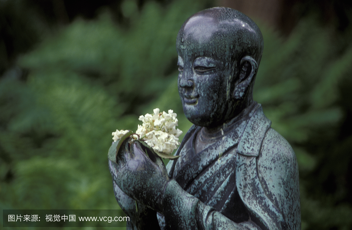 青铜雕像,日本花园,勒沃库森,北莱茵 - 威斯特法