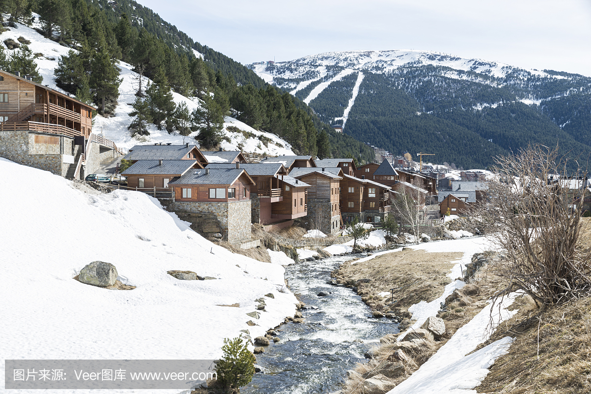 安道尔城市La Vella。