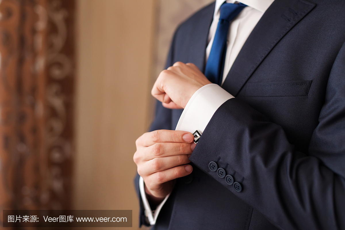 袖口,翻边,无尾礼服,礼服