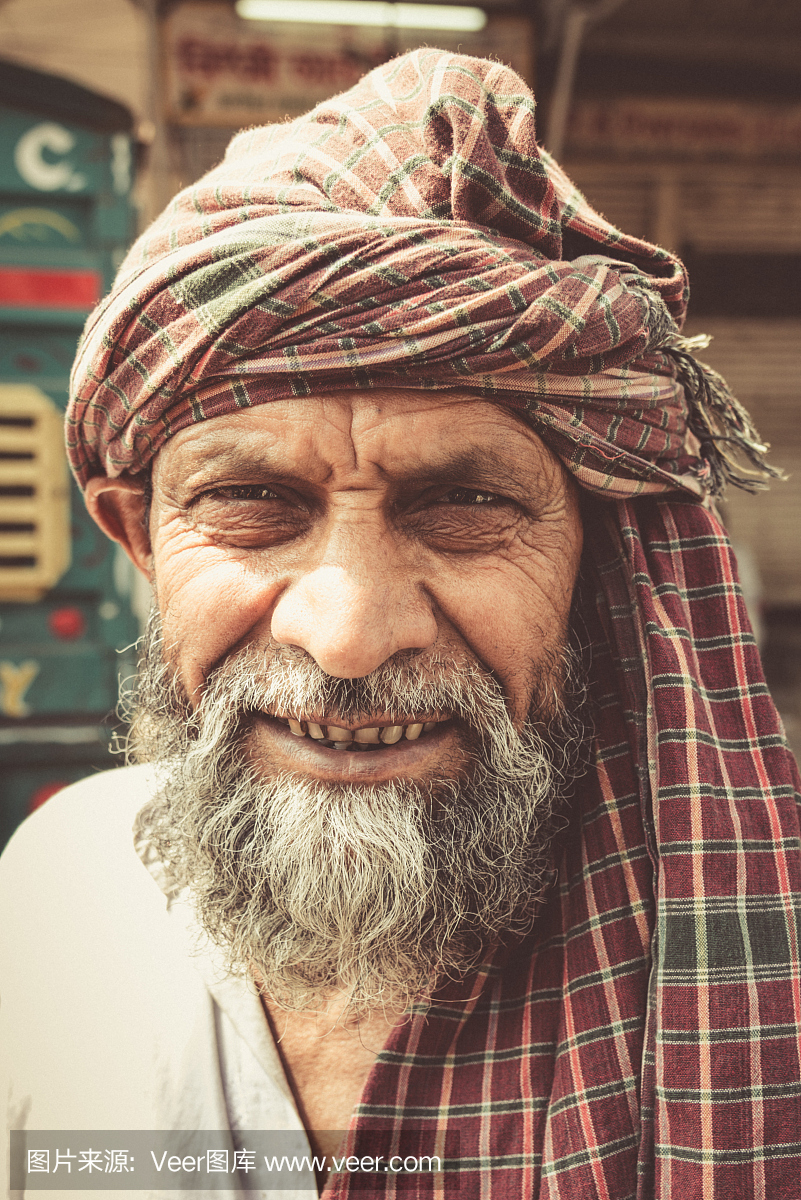 高级印度人新德里真人像