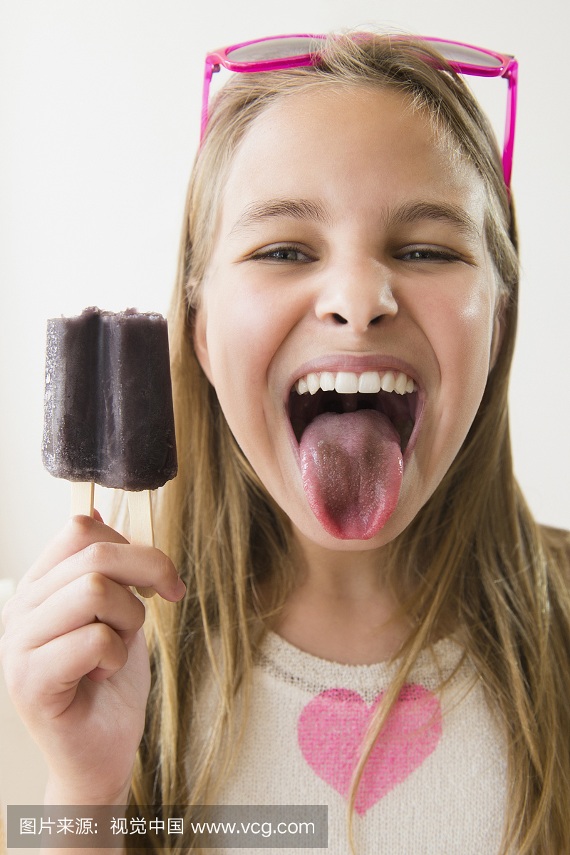 舌头,舌状物,女孩,年轻女孩们