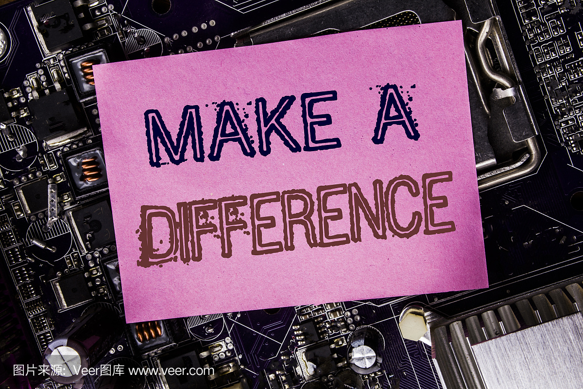 概念性的手写作文本标题灵感显示有所作为。动