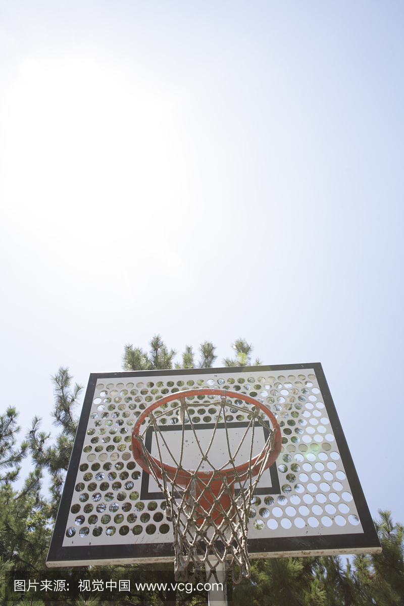日本,东京都府,多摩市,篮球圈,低角度视野