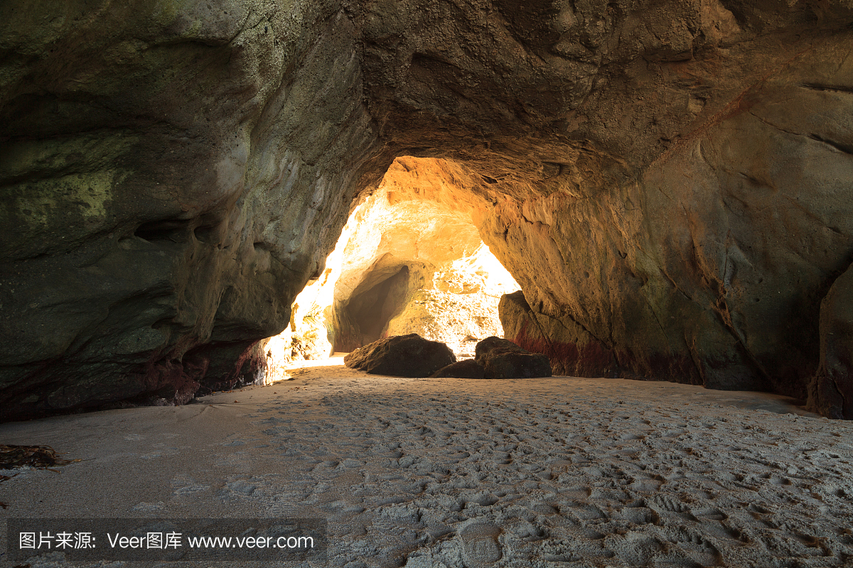 摄影,海滩,洞穴,冒险