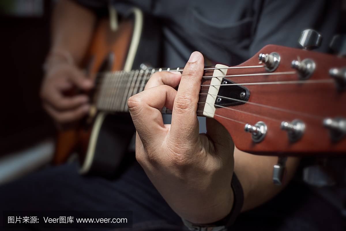 琴弦,乐器上的弦,吉他弦,和音