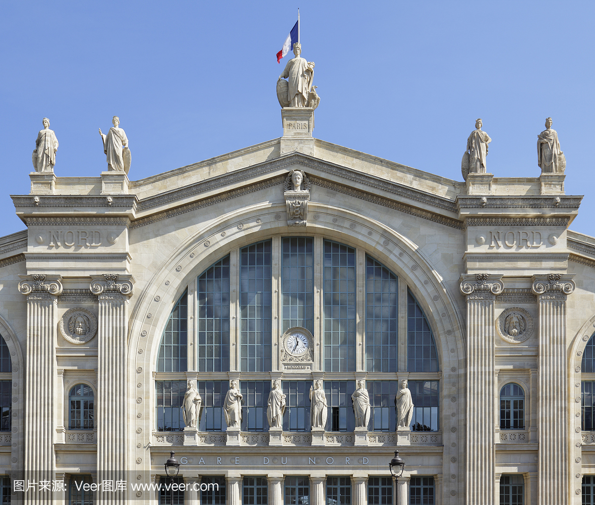 巴黎火车北站,巴黎北站,外立面,水平画幅