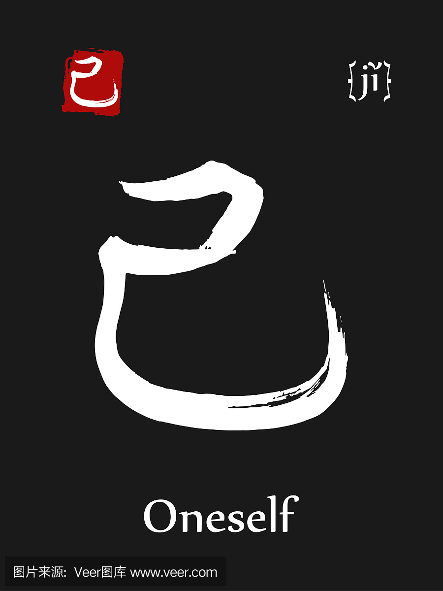 eroglyph chinese calligraphy translate- oneself.