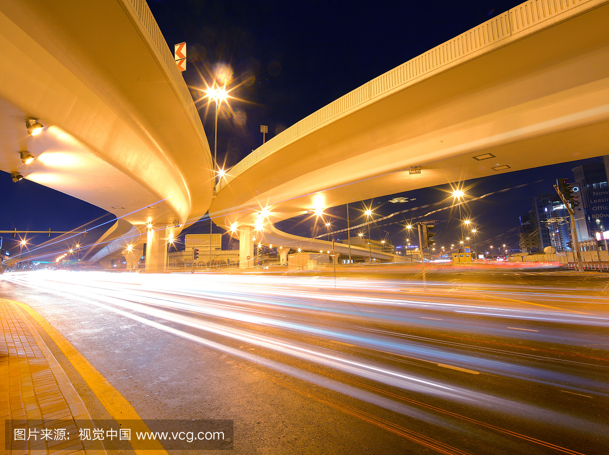迪拜夜市景流量