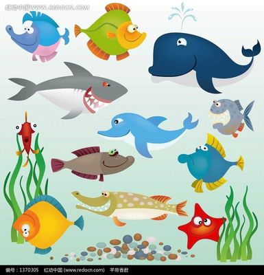 儿童画海底动物图片