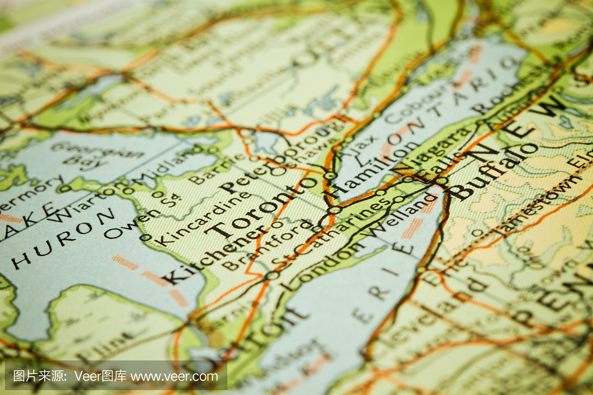 加拿大多伦多地图