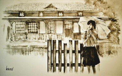 爱情文艺电影《听见下雨的声音》剧照高清壁纸-147kb