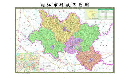 内江市东兴区行政区划图(超清晰大图)-578kb图片