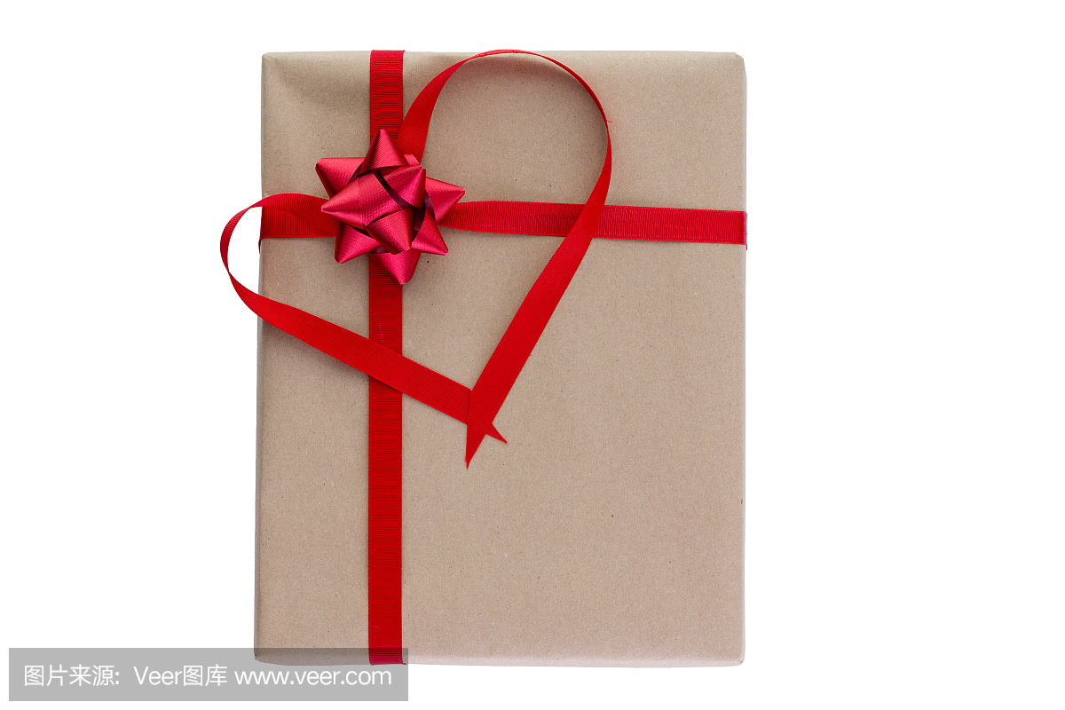 感伤情人节礼物与红色的心