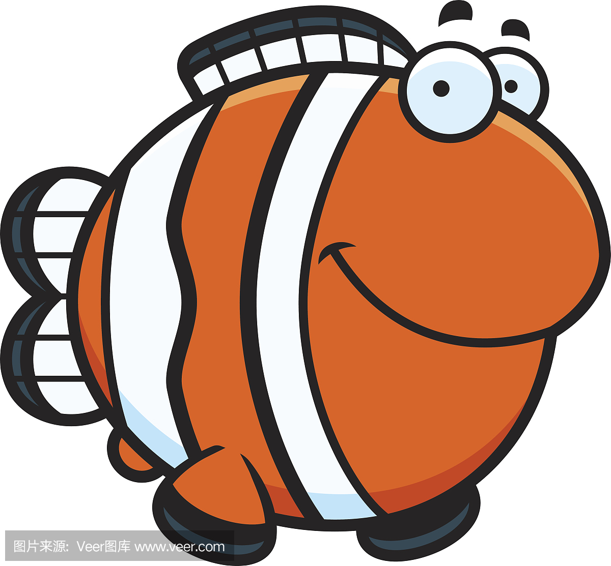 逗人喜爱的小丑鱼动画片 向量例证. 插画 包括有 金子, 例证, 野生生物, 小丑, 查找, 海洋, 逗人喜爱 - 62871768