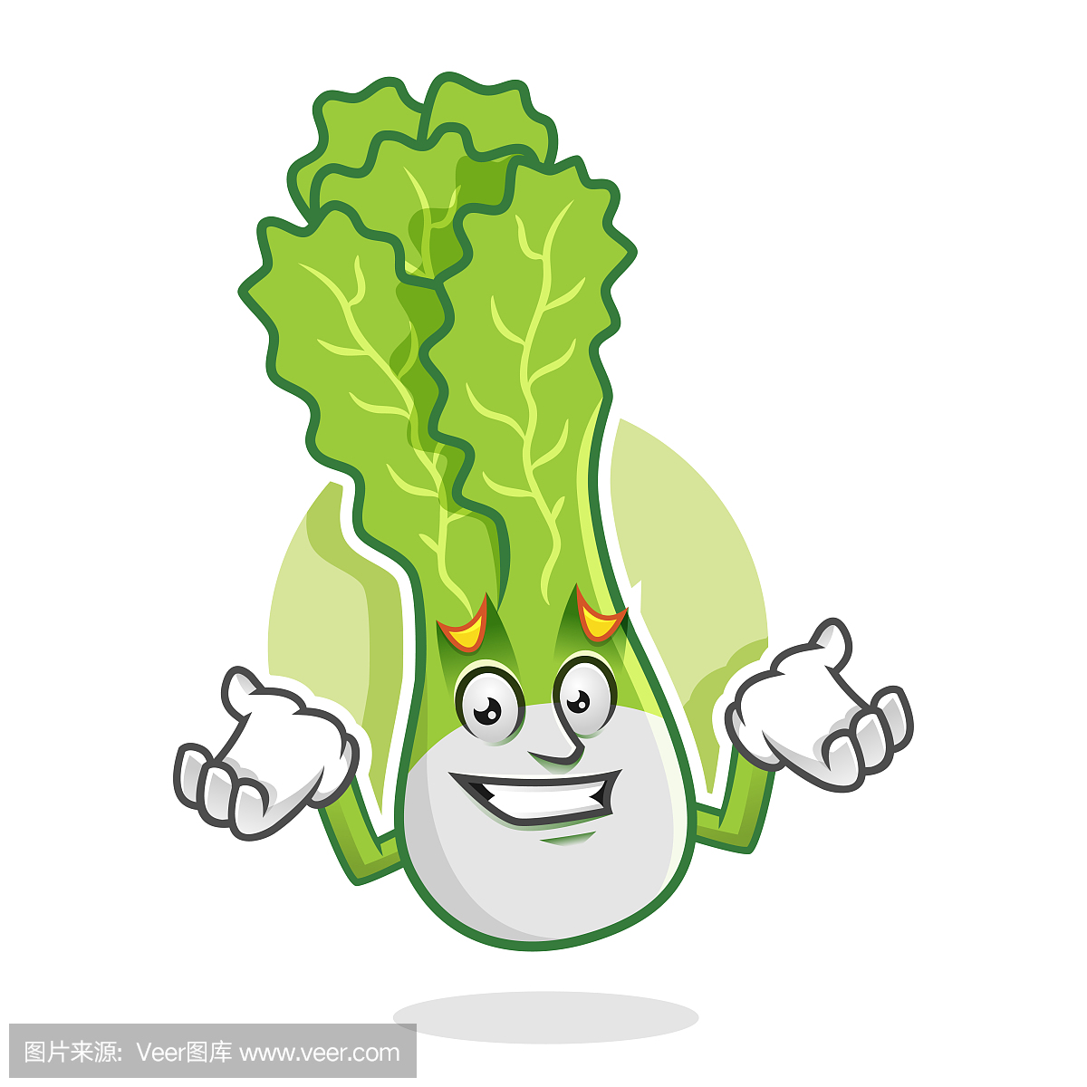 Feeling sorry lettuce mascot, lettuce character, 
