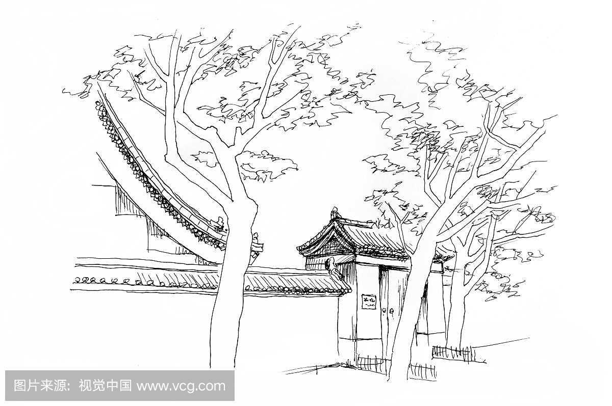 四合院,合院,中国画,水墨画年家装设计18周米兰图片