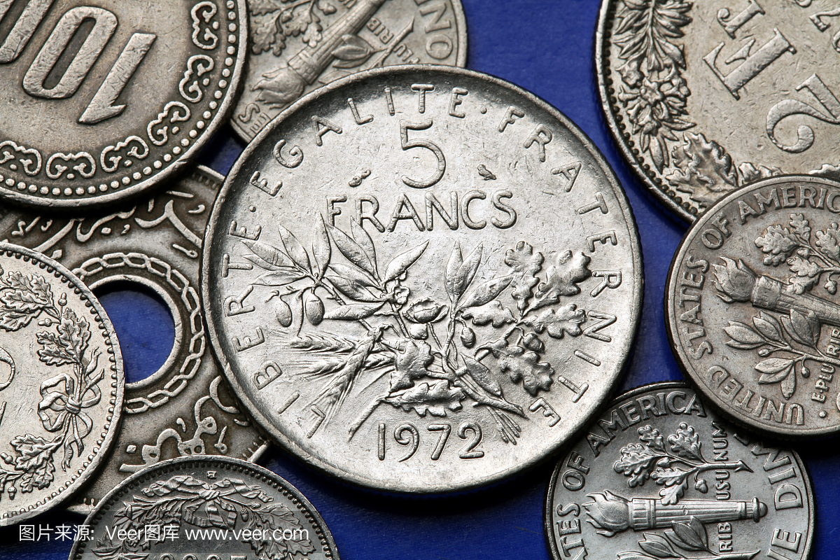 法国硬币,法国法郎硬币,法郎硬币,法郎符号
