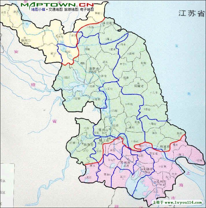 江苏方言分布简图_江苏南京南京市地图图片