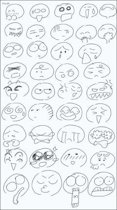 q版人物表情画法