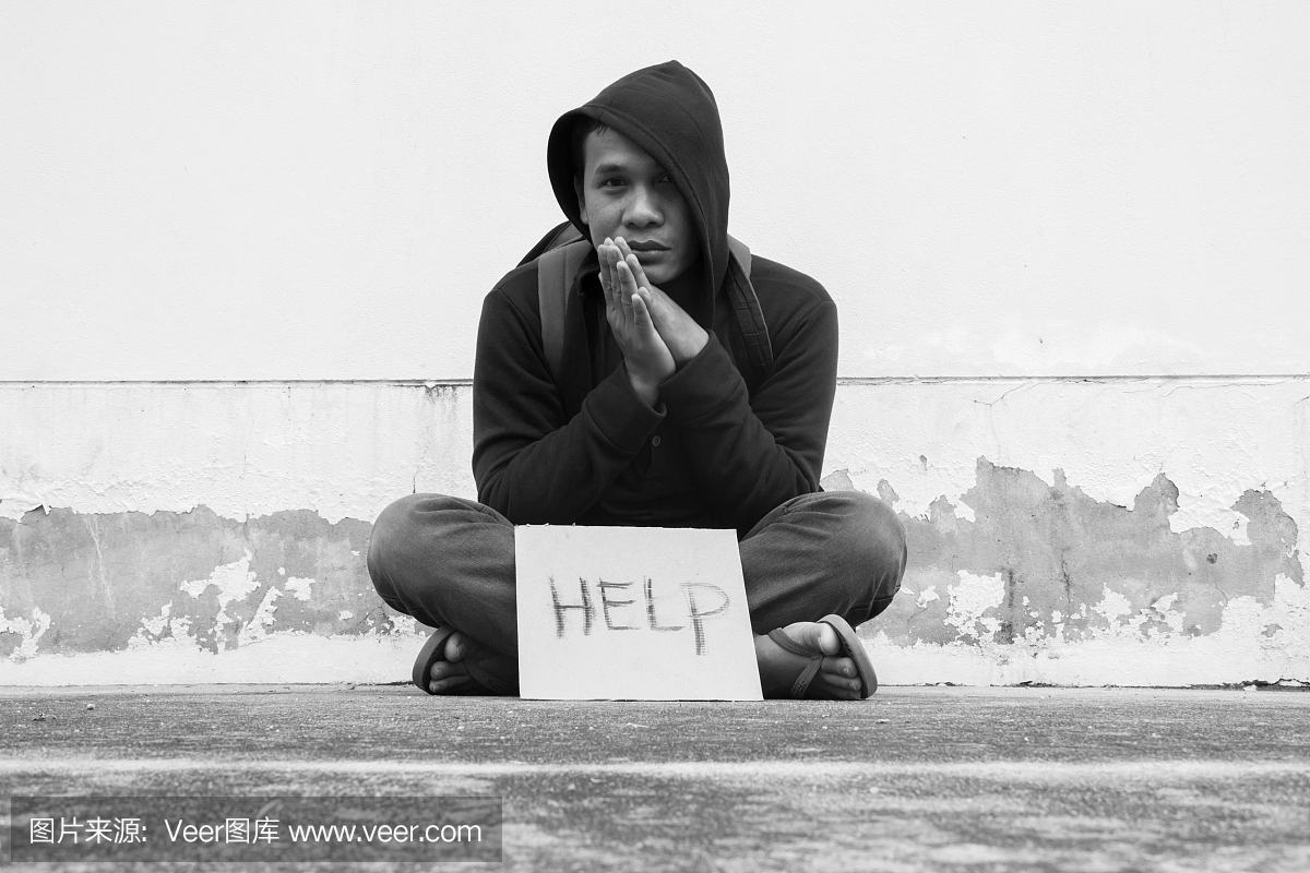 无家可归的人帮助签名