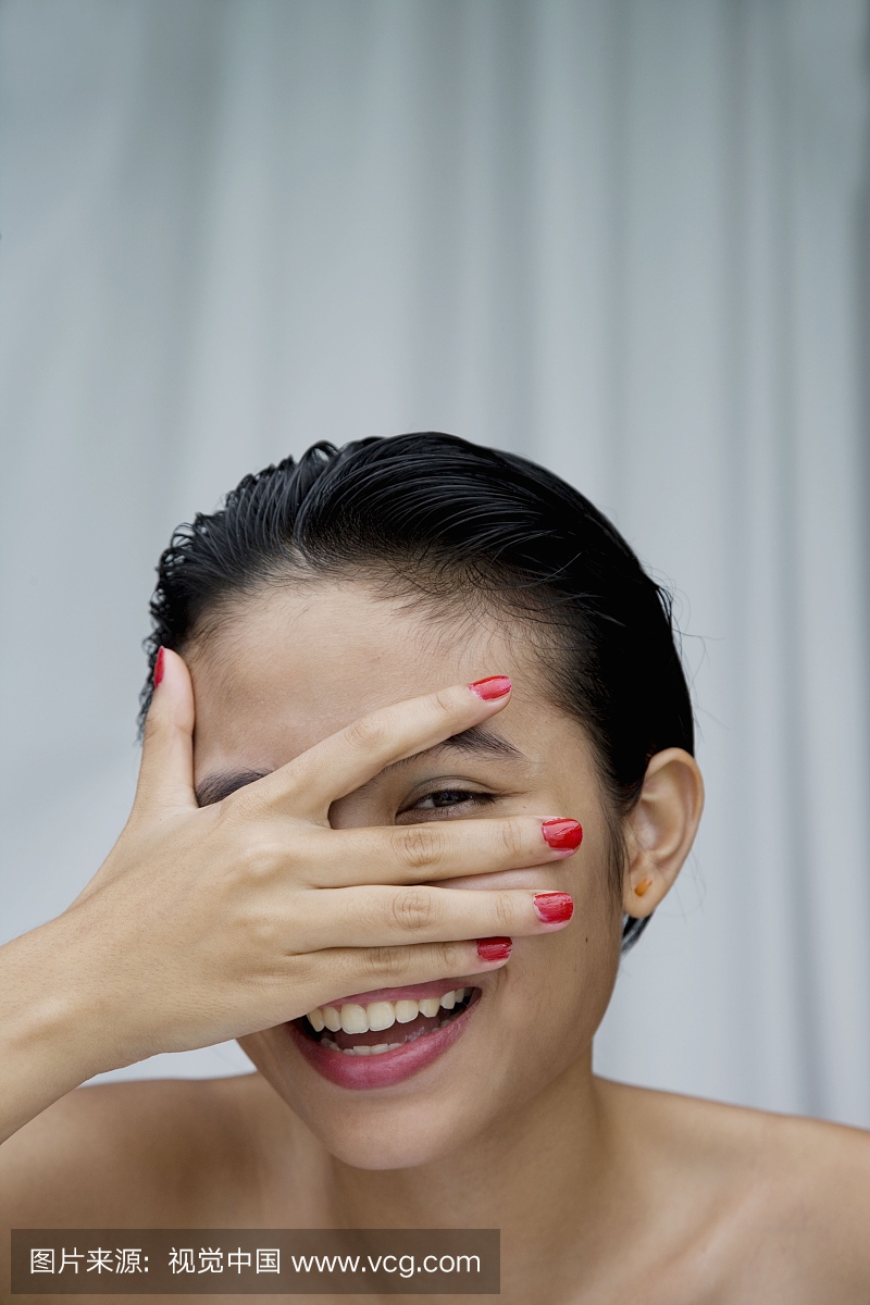 马尔代夫。南马累环礁亚裔女人