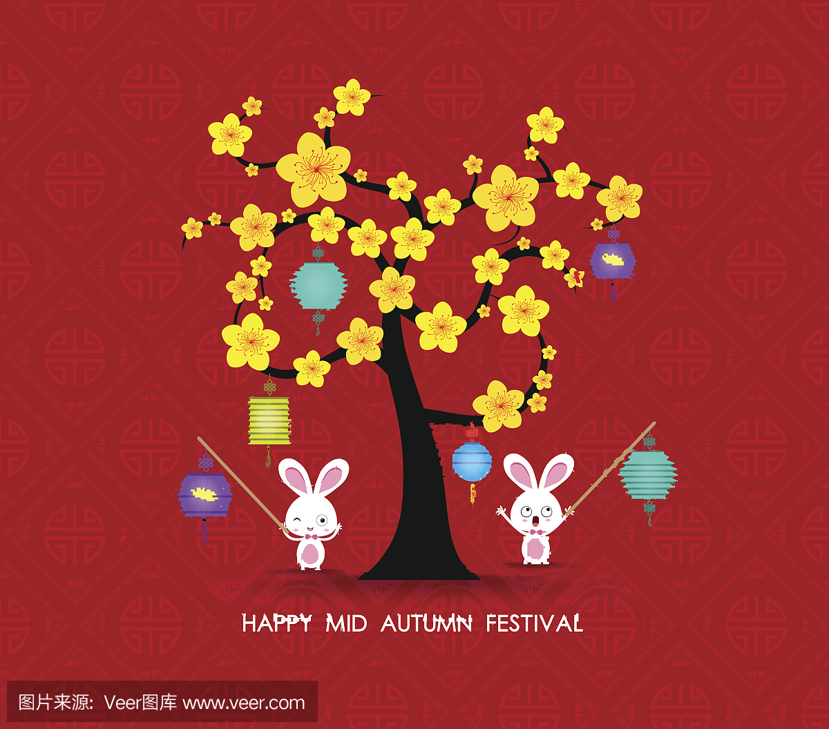 问候,灯笼,翻译,可爱的