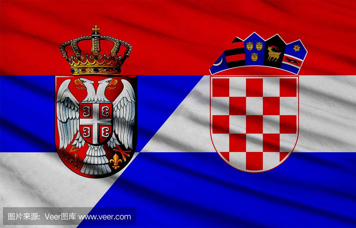 塞尔维亚和克罗地亚国旗