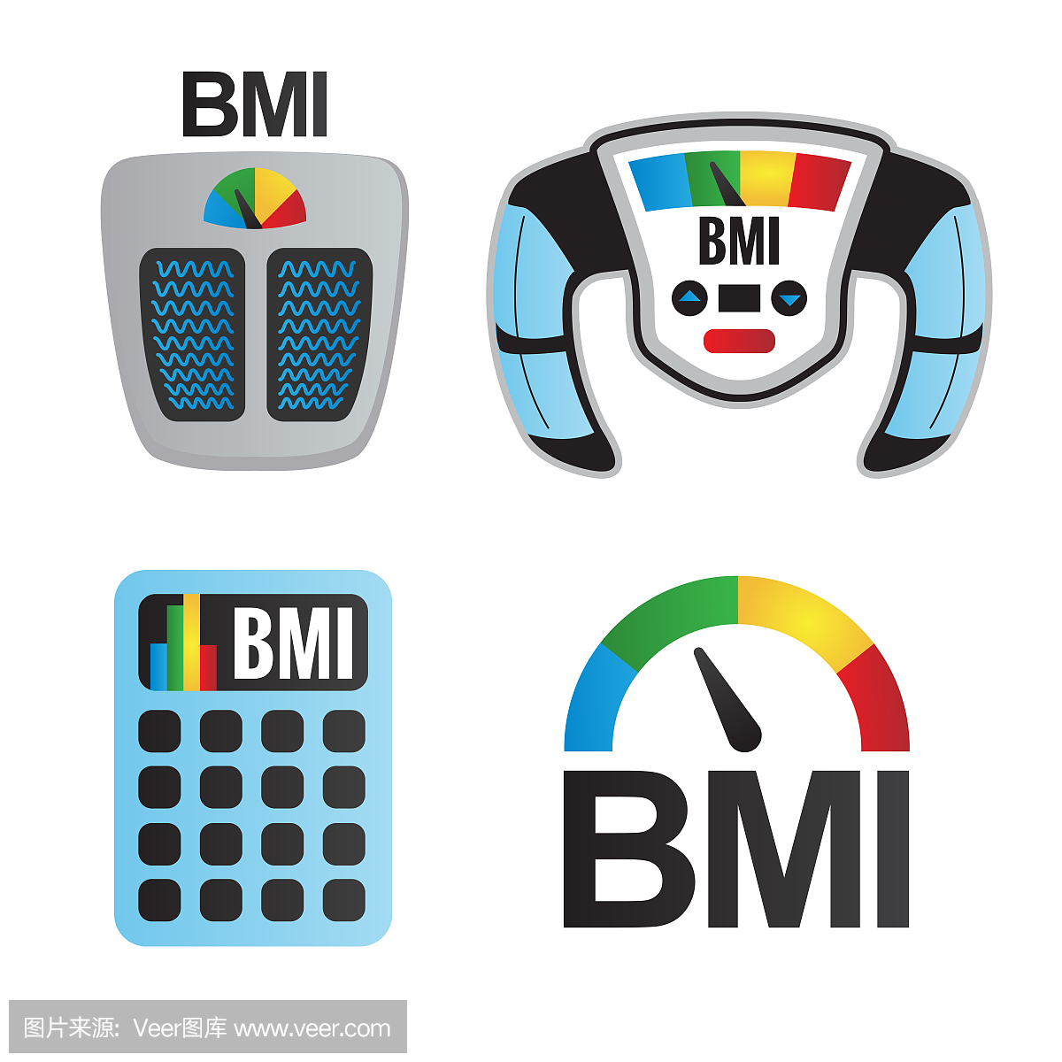 BMI或体重指数图标