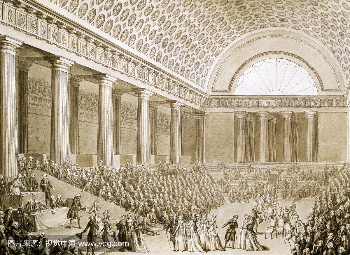 向国民议会提供爱国捐款,1789年9月7日,法国大