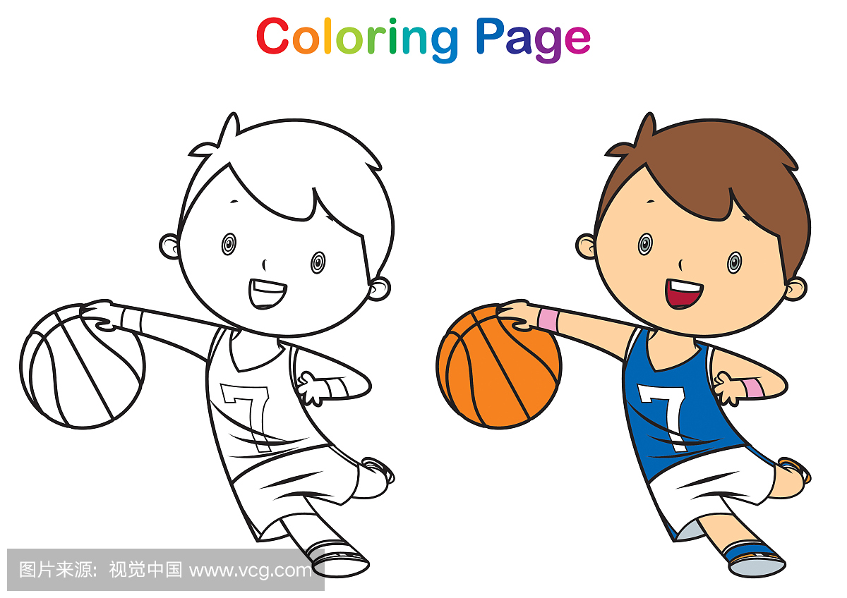 打篮球的小男孩矢量素材设计图__动漫人物_动漫动画_设计图库_昵图网nipic.com