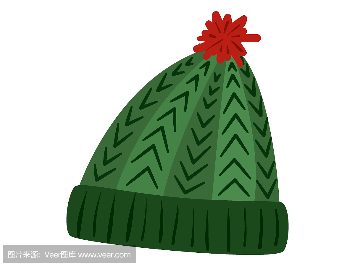 冬天的帽子的插图