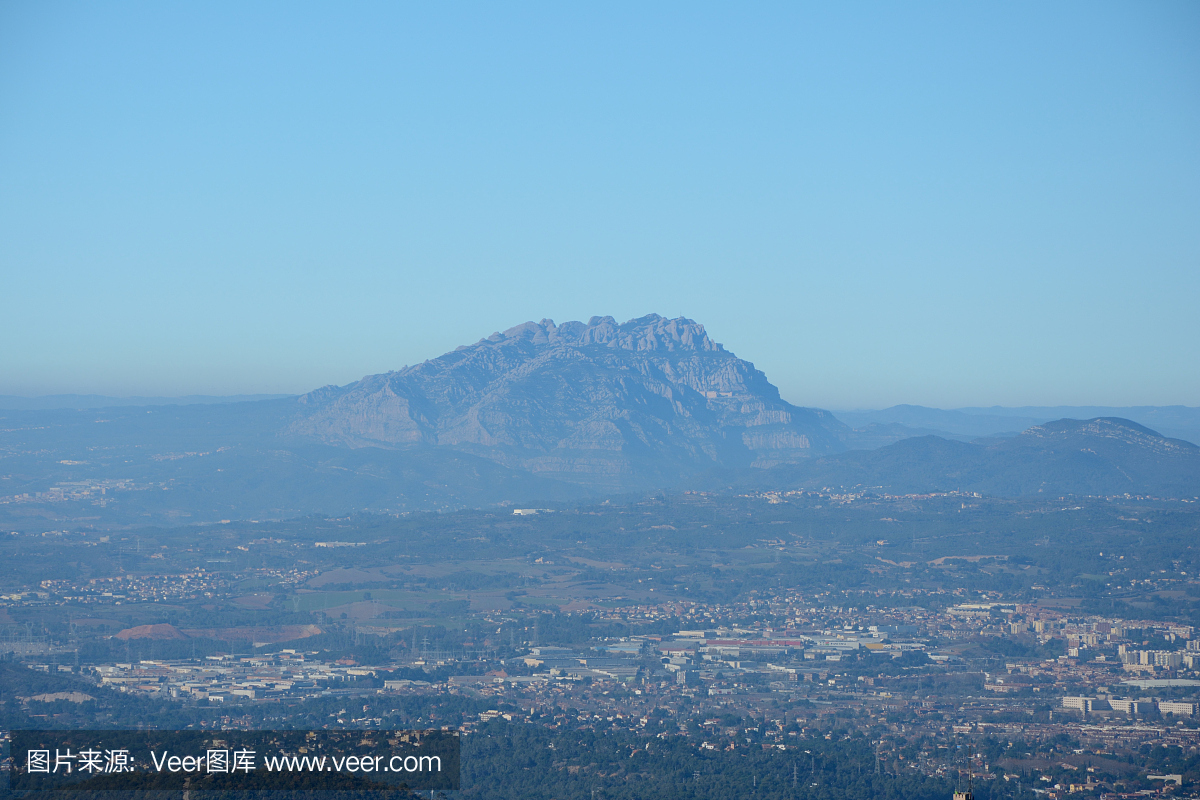 巴塞罗那,巴塞罗纳,水平画幅,地形